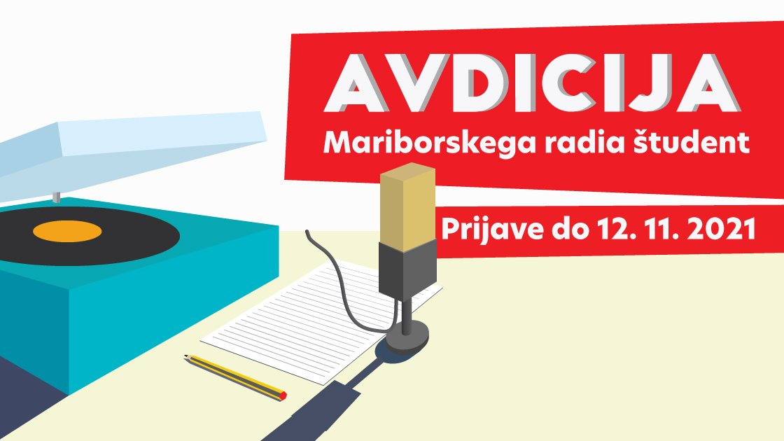 Mariborski radio študent v pljuskanje neodvisnih radijskih valov na svoj drzni alternativni krov vabi nove programske sodelavke_ce.

Prijave na avdicijo sprejemamo do 12. 11. 2021, prek spletnega obrazca (forms.gle/wAVg3eEXsL3X6c…).

Več info na: radiomars.si/radio/marseva-…