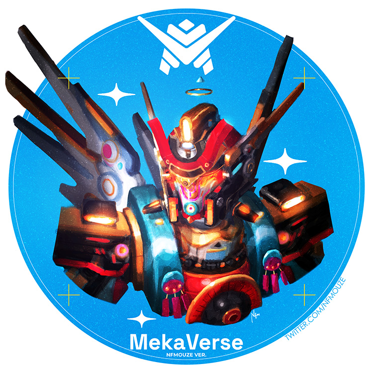 nfmouze's tweet photo. @MekaVerse Legendary REMIX~ ✨
One Meka to rule them all~ 

#mekagang #nftart #nftartist #fanart #mekaversefanart https://t.co/Y5F8K9FjWi