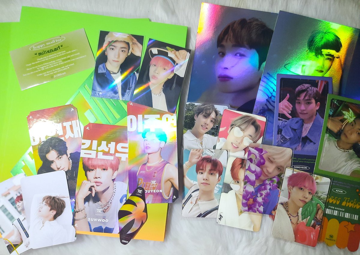 milsuncart's tweet photo. ⌒➴ ... #mscmails 📮
♡⃕ happy mail !! ^(♡-♡)^ my makestar albums are here. thank you for bringing hyunjae & sunwoo homeee, and for the super smooth transaction !!<33 cutie ng freebies so much
✯ ꒰ @JCOBIcart ;; #thxjcobi ꒱ https://t.co/2B5SbCrmRc