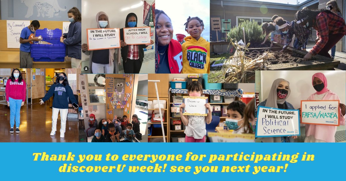 discoveruwa's tweet photo. DiscoverU 2021 was a success! Thank you to everyone for participating, we can't wait to see you next year! https://t.co/HCWg61uDIh