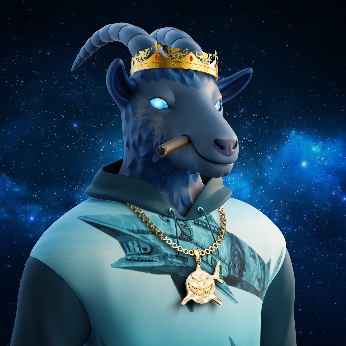 🐐G.O.A.T. Collection🤝Rogue Sharks Coalition🦈

<a href="/RogueSharks/">sharke</a> are giving away our unique Aqua Goat for Halloween this Saturday!🔥

Don’t miss your chance…