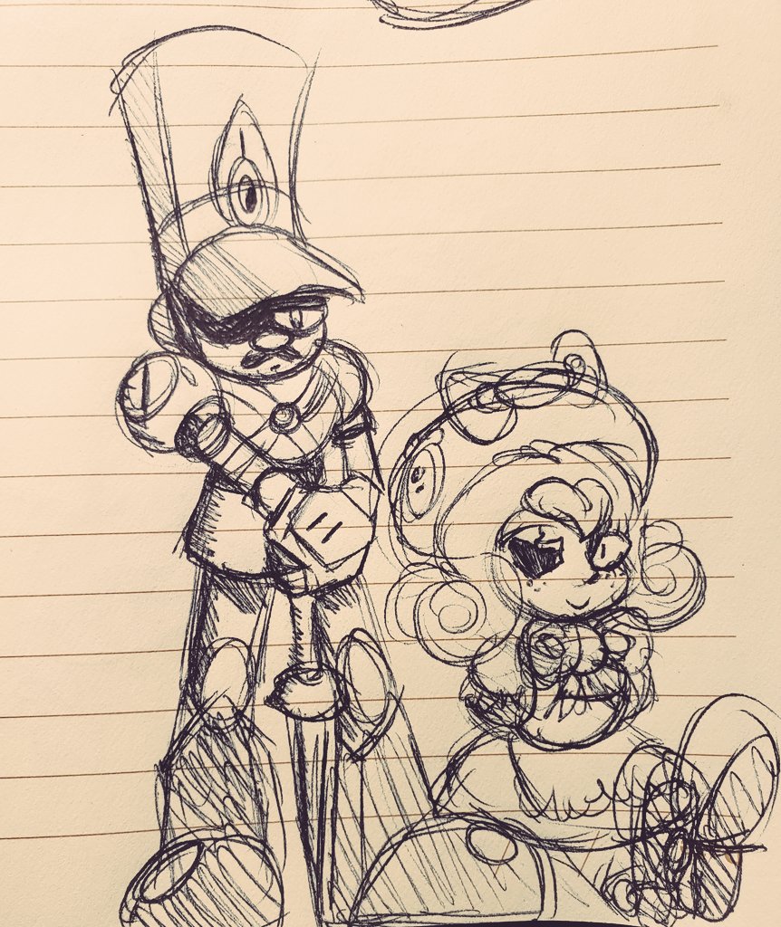 Feelin eh tonight, doodled some OCs in pen 