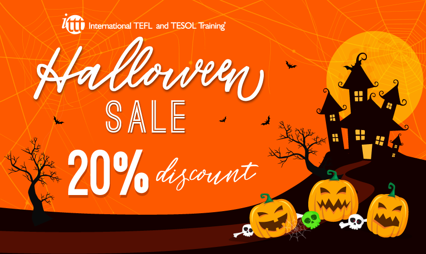 Get a spooky 20% OFF all TEFL/TESOL courses this Halloween! Don't miss your chance to get this special discount and apply today: teflcourse.net/apply/?cu=SPOO…