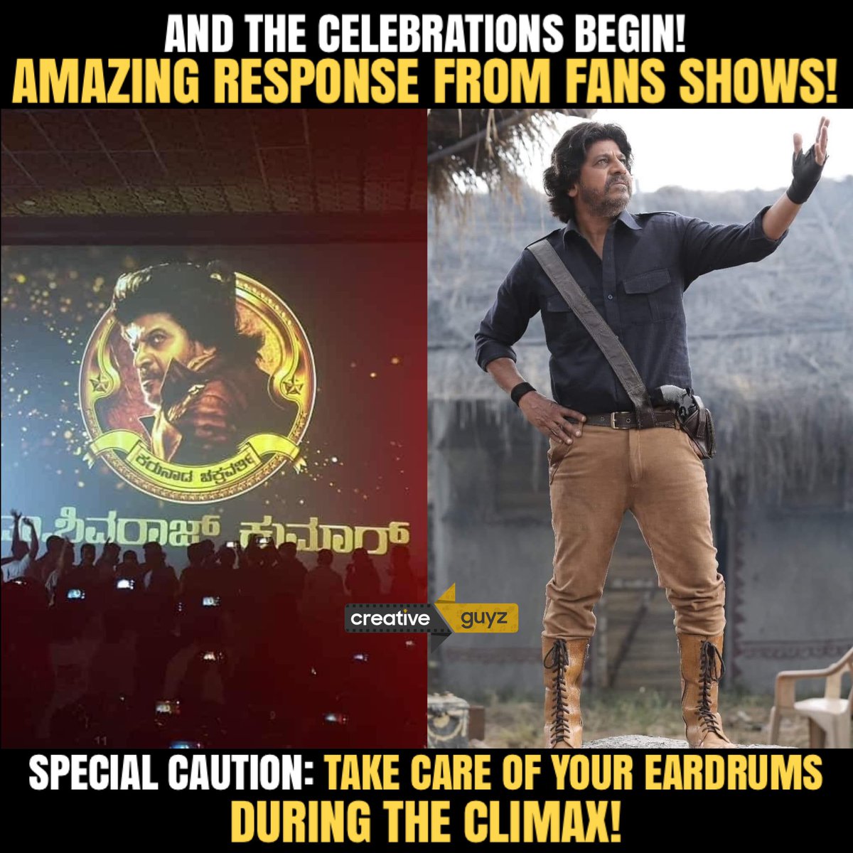 creativeguyz77's tweet photo. Shivanna🔥🔥
#Bhajarangi2 https://t.co/KshyaCTml1