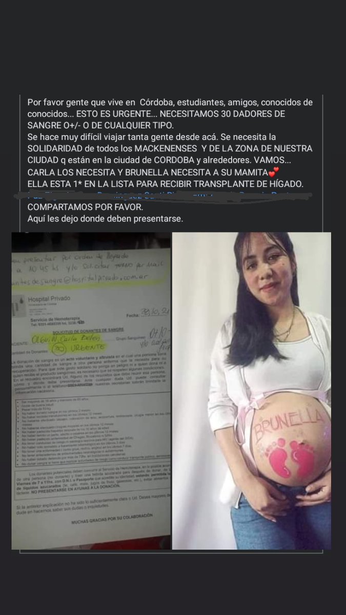 BriisaOlguin's tweet photo. POR FAVOR CÓRDOBA CAPITAL Y ALREDEDORES! NECESITAMOS DE SU AYUDA! ES MI HERMANA CARLA OLGUIN ESTA EN EL HOSPITAL PRIVADO DE CÓRDOBA (Naciones Unidas 346) NECESITO DIFUSIÓN, DADORES DE SANGRE Y CADENAS DE ORACIÓN. https://t.co/MGui6SMPFH