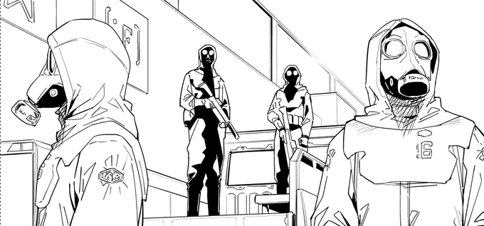 デザインがちょこちょこ変わる防疫隊。 