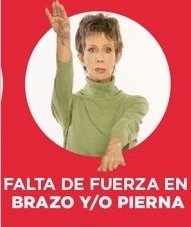 (*)2- Pedile que estire sus brazos y trate de subirlos a ambos a la misma altura. Seguramente uno de los dos quedará más abajo porque le faltará fuerza.
Lo mismo puede suceder con una pierna, sentirá que de pronto no le sostiene su cuerpo. Son también síntomas de un #ACV.
(*)