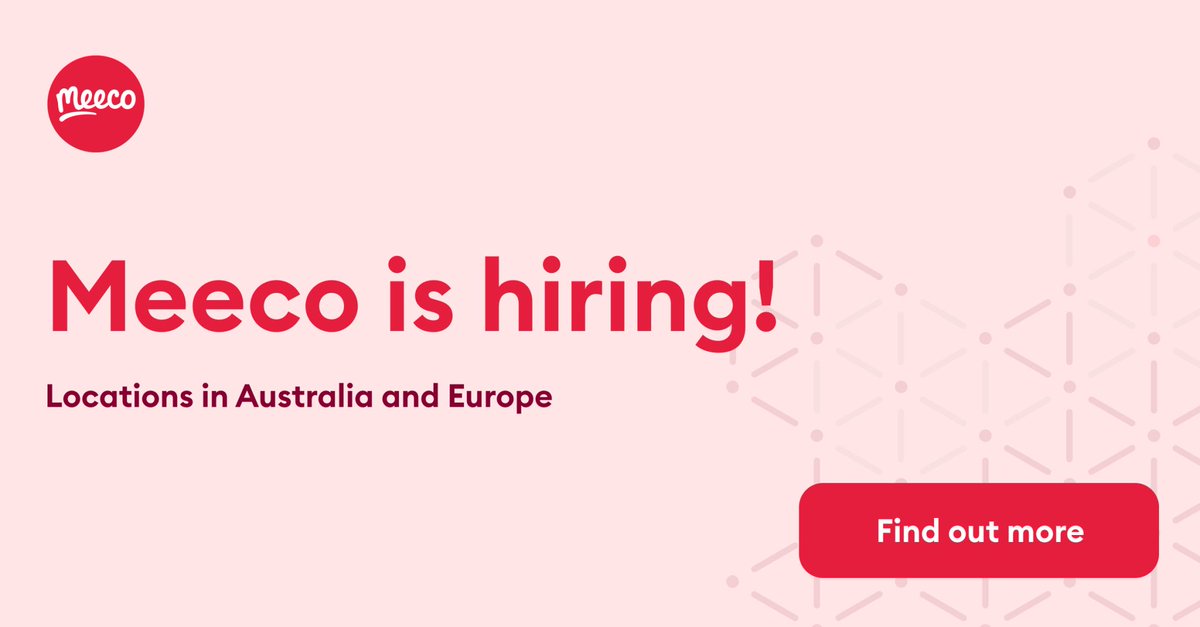 meeco_me's tweet photo. 📣 Meeco is #hiring! 📣
Join our product team and contribute to the success of our globally-awarded personal data platform!
Australia and Europe 🇦🇺🇪🇺
 
👩‍💻👨‍💻 Full Stack + Dev Ops Engineer
👩‍💻👨‍💻 Front End Engineer
👩‍💻👨‍💻 Full Stack Engineer
👇 Apply here:
https://t.co/BFo8VBaTP9 https://t.co/zzjx1VN9o3