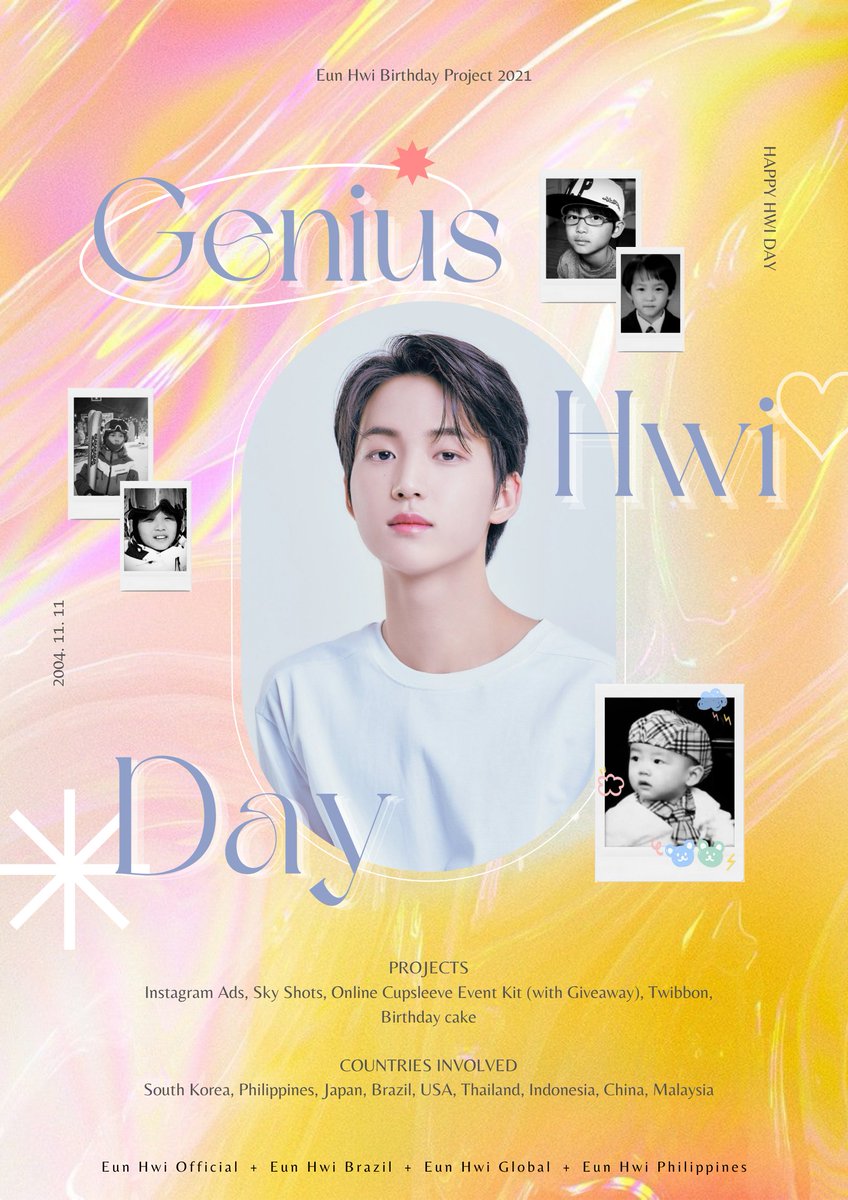 EunHwiGlobal's tweet photo. [🍰] Eun Hwi Birthday Project 2021

We are inviting you all to celebrate Eun Hwi Day by participating in our events. Please see the photos for the details.

Let's shine together from now on! 😉✨🐿️

💛 by @eunhwiofc @EunHwiPH @EunhwiBr @EunHwiGlobal 

#은휘 #EUNHWI @PNATION_LOUD https://t.co/X4cqLNj8J5