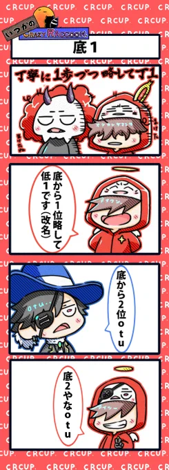 【いつかのCrazy Raccoon 第238話】
低1

#CR4コマ

@nobinobita_d93 
@darumaisgod 
@ArisakaaaT 
@Mondo2233 

ネタ元ツイート:
https://t.co/ZYcKjTxuuW 