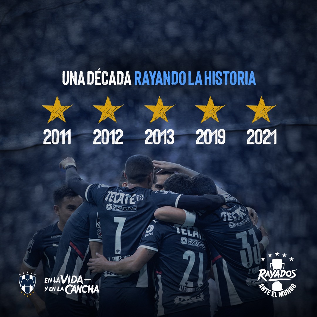 Rayados's tweet image. 🌟| ¡JUNTOS LO HICIMO5! 🏆💙

¡Afición y Equipo seguimos Rayando la historia! 🗣️🇫🇮

🏆🏆🏆🏆🏆

#RAYADOSCAMPEONE5 | #ArribaElMonterrey
