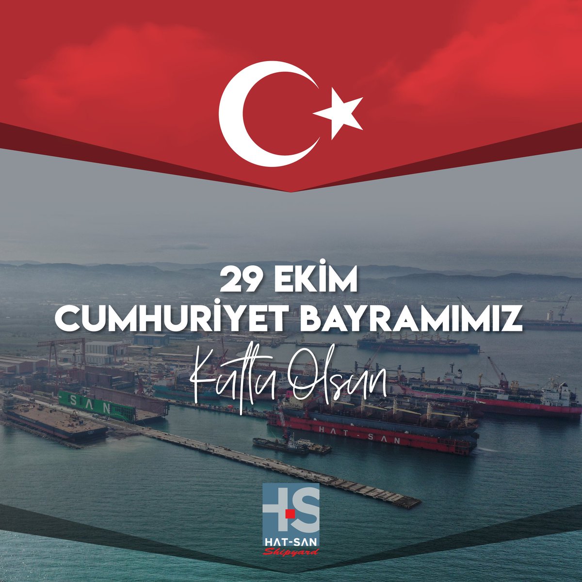 hatsanshipyard's tweet photo. 29 Ekim Cumhuriyet Bayramımız Kutlu Olsun
#hatsanshipyard #hatsan #shipyard #shipbuilding #shipyards #shipping #maritime #shiprepair #conversion #shipyardlife #shipyardviews #shipyardpost #turkeyshipyard #docking #vessel #shippingindustry #tersane #29ekim #cumhuriyetbayramı https://t.co/GLOnmcrJ4v