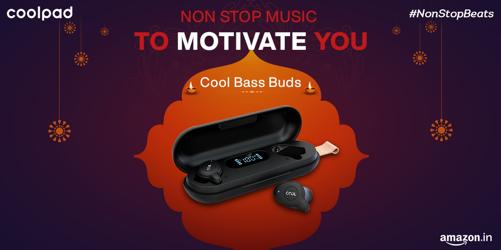 #CoolForLife #WirelessEarbuds #Music 
Enjoy the #NonStopMusic powered with big dynamic drivers &amp; battery. Order #CoolBassBuds in this festival season of #Diwali. Check Offers: amzn.to/3jsTqBL
