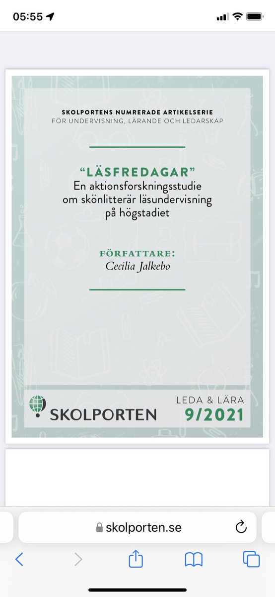 ceciliajalkebo's tweet photo. Nu Àr min utvecklingsartikel publicerad, alldeles lagom inför lÀslovet. #ifous #lÀsfredag
https://t.co/CXTprlOEcf https://t.co/2UzETEWPip