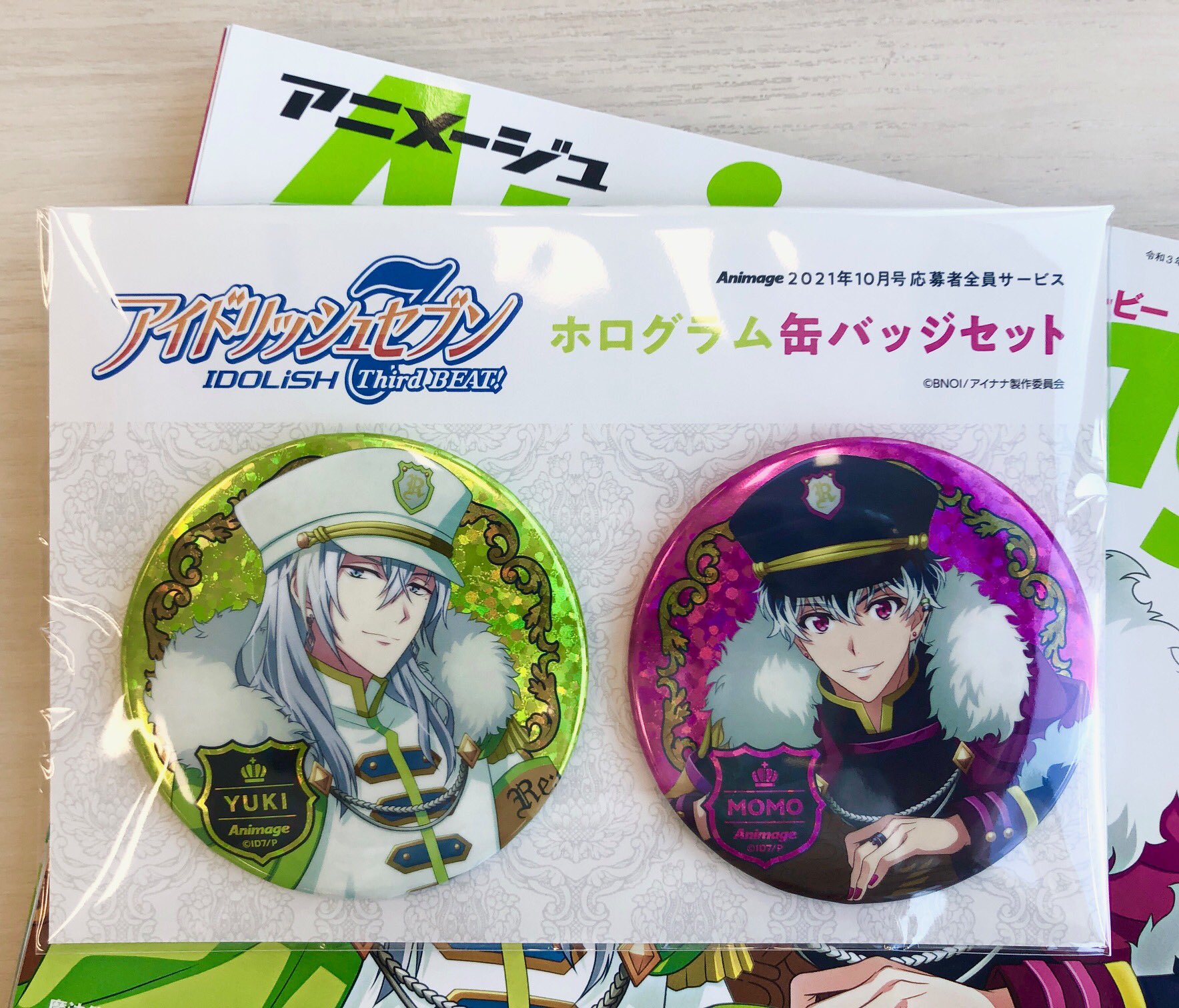 アイナナ 百 モモ 千 ユキ 缶バッジ 3-