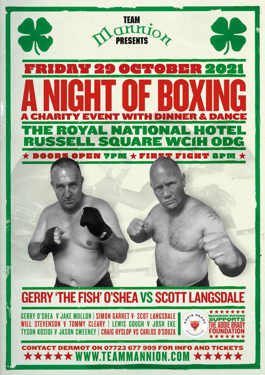 Fight night has finally arrived. All the best <a href="/aniasc/">gerry o shea</a> enjoy your night.