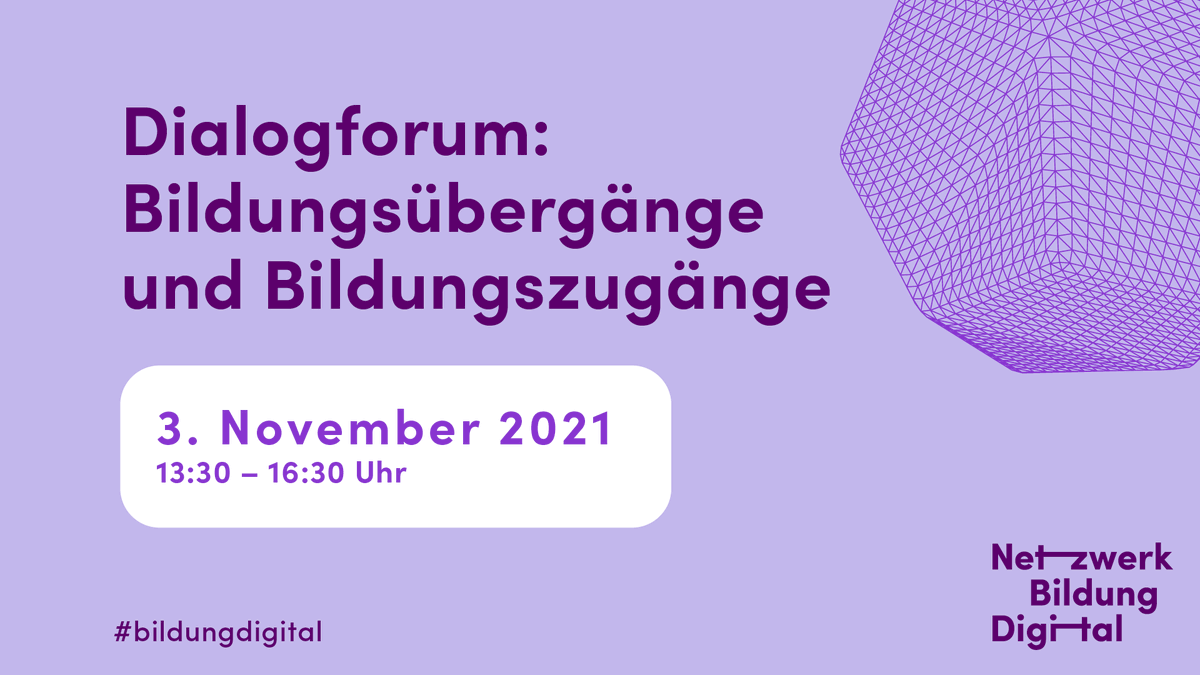 NetzwerkBilDig's tweet photo. #Bildungsübergänge prägen die Biografie – welche Chancen liegen in der Digitalisierung bei Zu- und Übergängen? 🤝 Am 03.11. ab 13:30 Uhr diskutieren wir darüber im nächsten Dialogforum. #bildungdigital @bmbf_bund @ateneKOM @EDUCATION_Y @ZEITstiftung 

➡️ https://t.co/q5LWCG8wwe https://t.co/iyOSUZzY8d