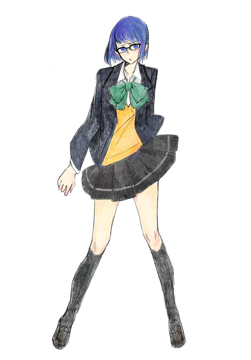 頭身高い絵その2(急に血だらけになる) 
