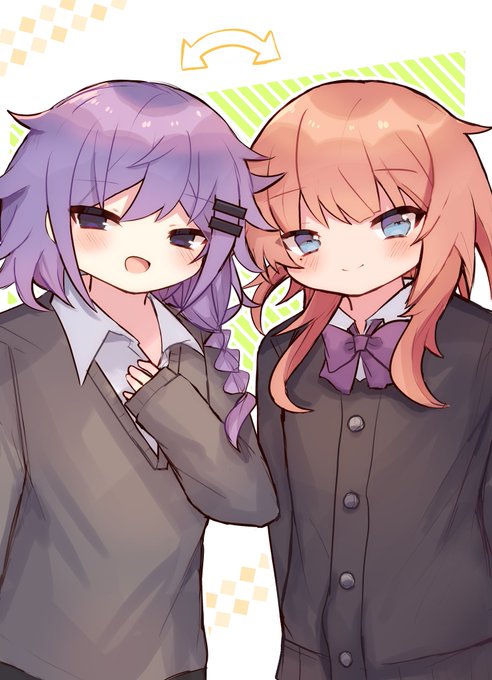 ナツイチ先生(@natsuichi_721 )に描いていただいた、「攻略対象外キャラつながり」のFAのFAを描きました!
(左はナツイチ先生の親友くん、右はうちの裏技必須な友人くんです)
.
二人で制服交換とかダブル女装メイドとかしてくれ…!!!!!! 