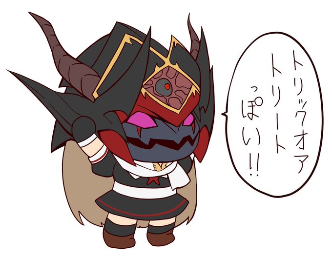 頭だけやたら気合の入った仮装をするぽいぬ 