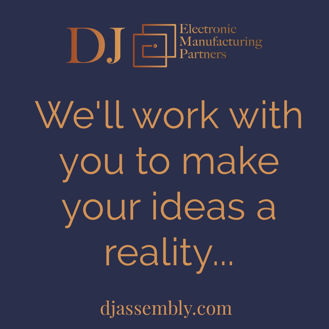 We love hearing your ideas that could change your industry. Come to us with an idea and we'll work with you to make it a reality... 

Start your journey today:

djassembly.com/contact-us/

#pcbassembly #pcb