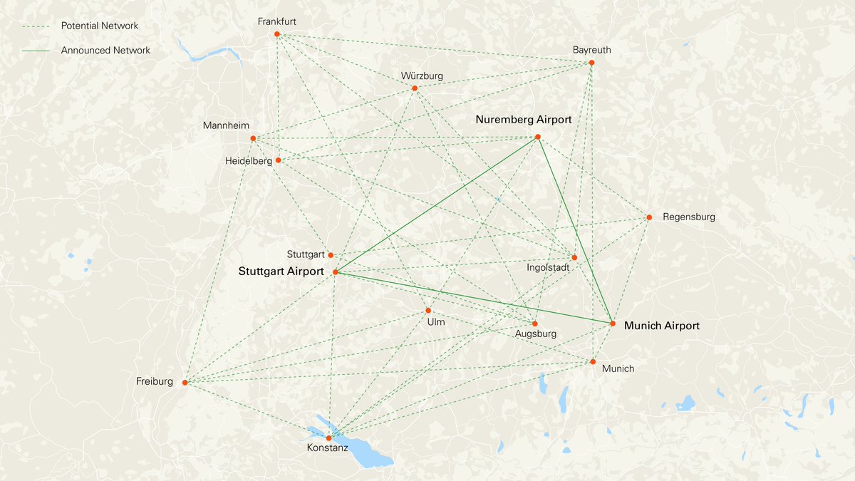 Lilium's tweet photo. Next stop: Stuttgart Airport 👨‍✈️ Excited to add @STR_Airport as a hub for our planned southern German network, which will offer fully electric, ultra-quiet and fast regional connections. 

Read more here: https://t.co/QPZiZJKCI2 https://t.co/jfMCRWm71w