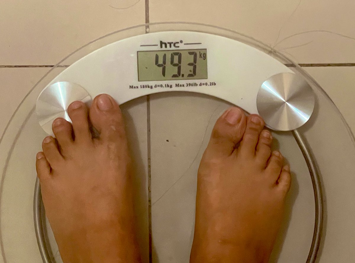 madel_II's tweet photo. Woke up realizing I hit beyond my goal! 

Salamat sa pumitik ng pasta at naudlot cheat day ko kahapon. https://t.co/MCIfEEZA9J