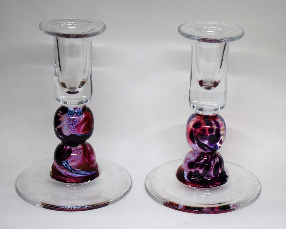 Check out Jerpoint Glass Studio #Candlesticks Pair Candle Holders Irish Blown #ArtGlass ebay.com/itm/-/27500606… via @eBay