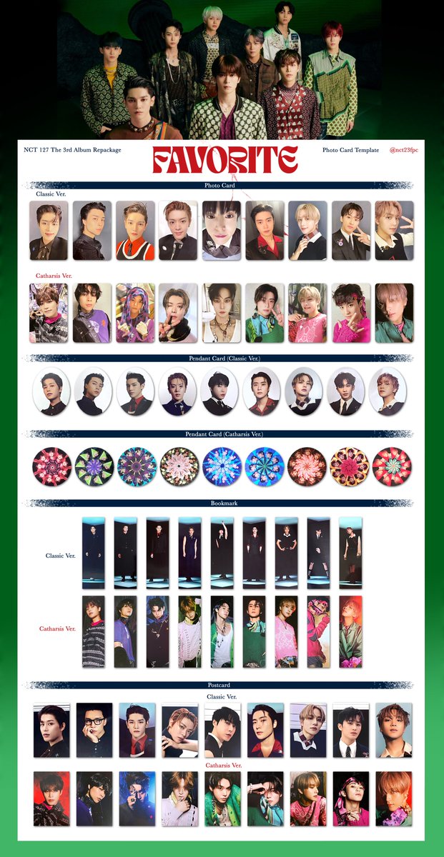 NCT127 #Favorite #페이보릿 #NCT127_Favorite Photo Card Template