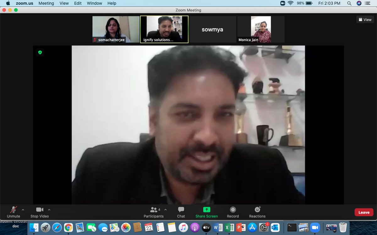 IgnifyS's tweet photo. Our first round of session with P.R.POTE PATIL GROUP OF EDUCATIONAL INSTITUTIONS, AMRAVATI on the solutions we cater- "Placement/ Interview Preparation Solution"
Special Thanks to Ms. Monica Jain for attending the same.

#tpos #trainingandplacement #jobcoaching #interviewprep https://t.co/ugVSDZORd9