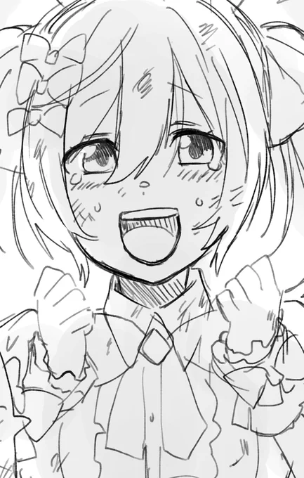 やっとファル子来たので描いてます😘 