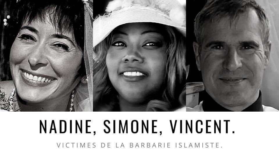 phsoussi's tweet photo. Pensées profondément émues pour la famille et les proches de Nadine,Simone et Vincent,victimes il y a un an de la barbarie islamiste dans notre Basilique Notre-Dame de Nice. https://t.co/2zoPsNN7IB
