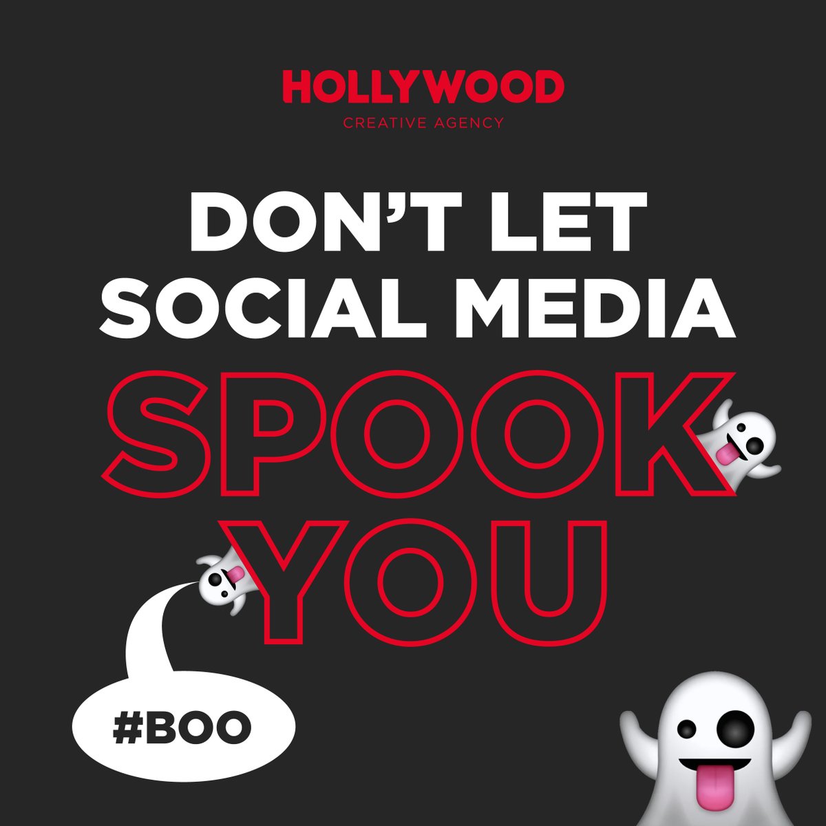 Do you want to up your game on social media but are unsure where to start?

Don't let social media spook you, contact Hollywood Agency for social media training, management or a makeover. 📲