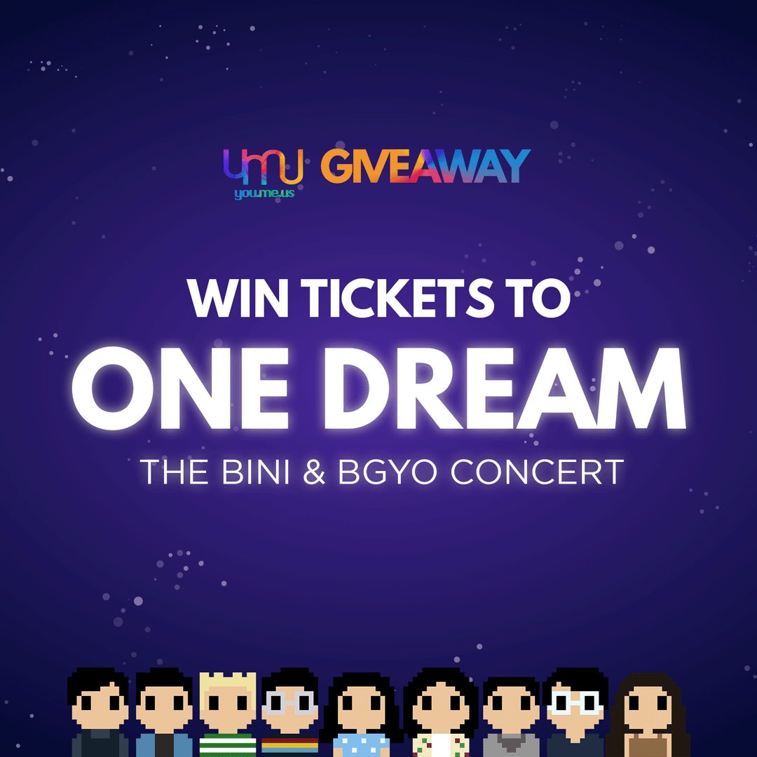youmeusmnl's tweet photo. #YouMeUsGiveaway

We are forever grateful for the support you give the boys and girls so we are giving away free One Dream tickets.

2 lucky winners will be announced on Nov 1, 12nn. 😉

See poster for details. ✌🏻#ACEs #BGYO #BLOOM #BINI https://t.co/OuiYXWrhHi