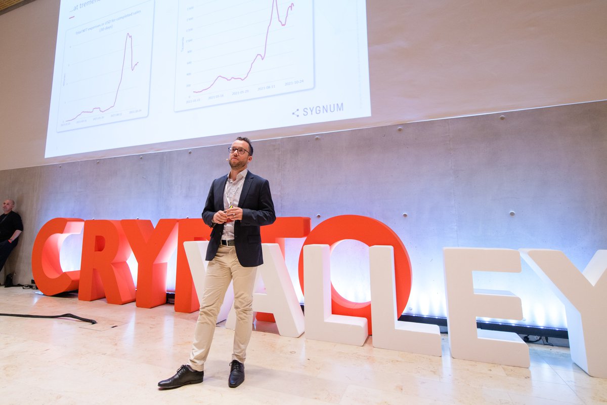 thecryptovalley's tweet photo. We've heard so many cool things from Markus Abbassi from @sygnumofficial.
- Tokenized Picasso paintings,🎨 the real value of #NFTs 🪙, how to avoid the NFT bubble, and whether or not NFTs are the new tulip mania🌷
#CVC2 https://t.co/RH7rxA1uc6