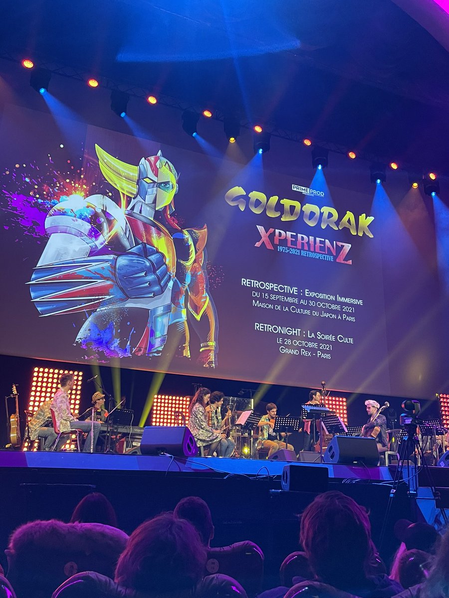 citizenkidmedia's tweet photo. . @Citizenkid_ hier soir à la #Retronight #Goldorak au @LeGrandRex cc @TF1 @Telerama @CoyoteMag @nostalgiefm #PrimeProd https://t.co/t7ZGaPoQkN