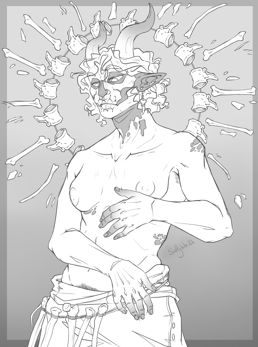 oozebite's tweet photo. Wishing the best for Marrow in these trying times

#tiefling https://t.co/ammml8PIfR