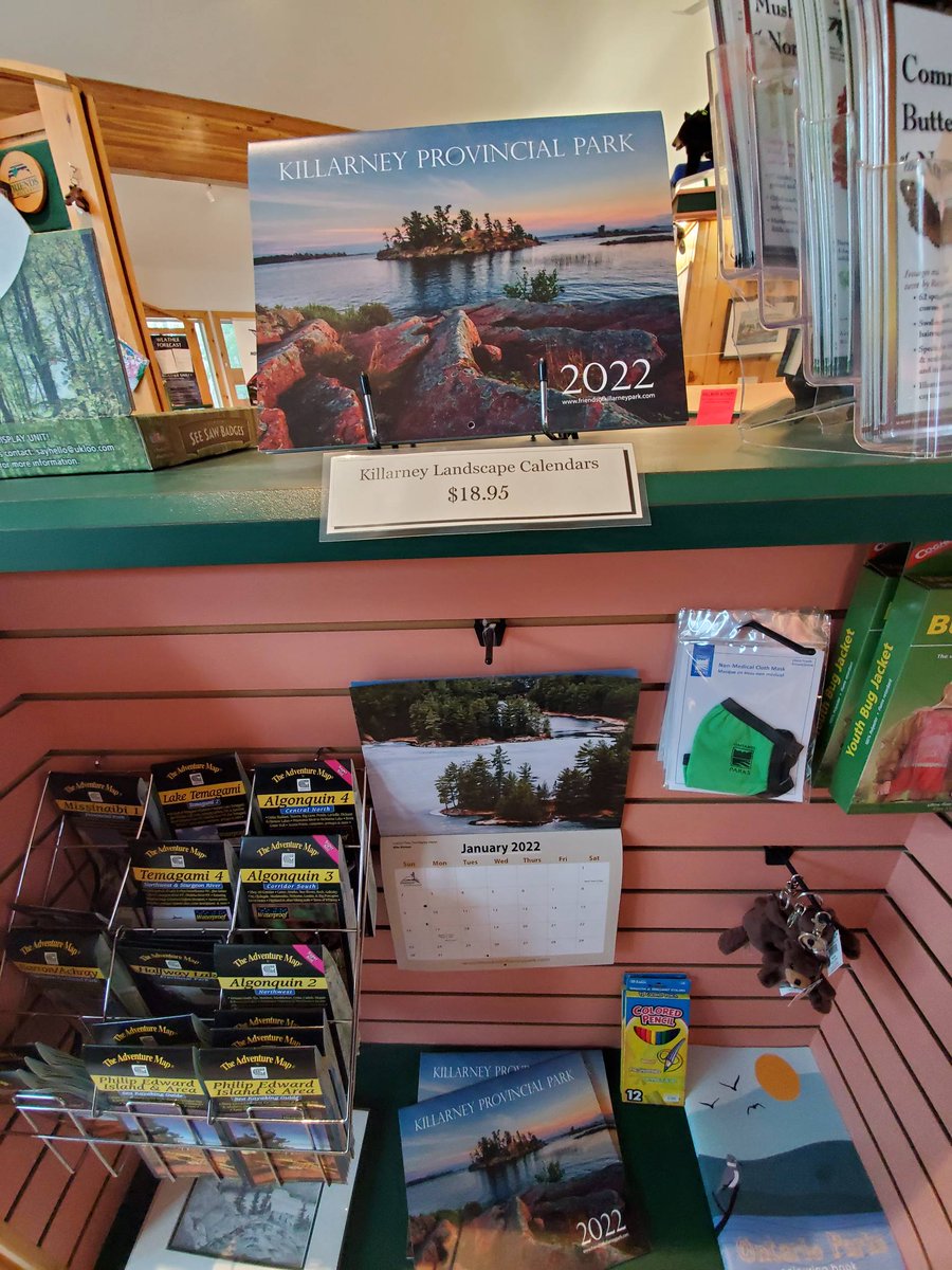 FofKillarneyP's tweet photo. Have you picked up your copy of the Killarney Provincial Park 2022 Calendar? We still have some in stock at the Park Outpost store, which is open year round. Or you can visit our website to order one or two for you and a friend.
°
°
°
°
°
°
#Outpoststore #2022calendar #killarney https://t.co/cXuNCELMbq