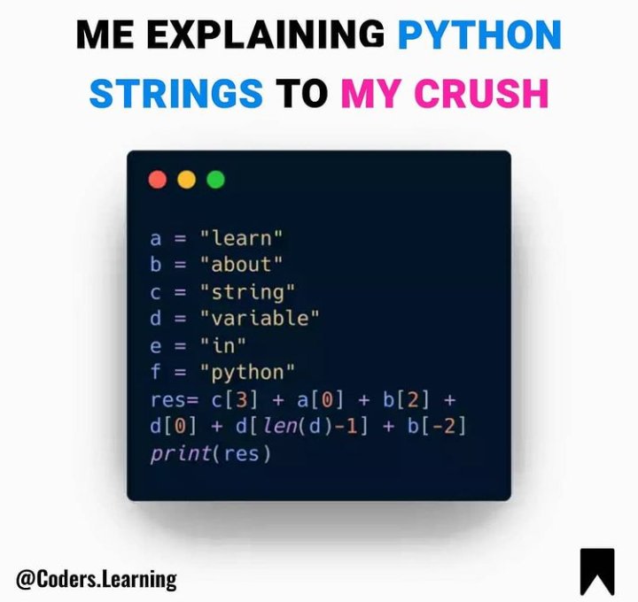 SabiProgrammers's tweet photo. Have you ever thought of a unique way to say special things?

Try this 😄😄😄

Cc: Coders.learning (IG) 

#sabiprogrammers #AceWeek2021 #Python #TGIF #AkureTechCommunity #Programming https://t.co/2SWzDhRant
