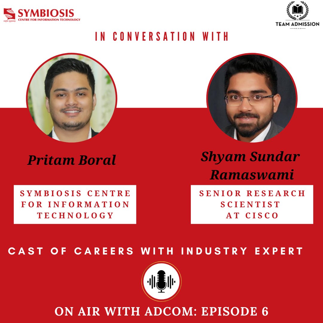 MBA_SCIT's tweet photo. Watch our very first Episode of Season 2 Podcast series.
Link for YouTube : https://t.co/Eo9K46TAgf
Link for Spotify : https://t.co/CWbVQiYhya
#LifeAtScit #OnAirWithAdcom https://t.co/3a7H9fn3dD