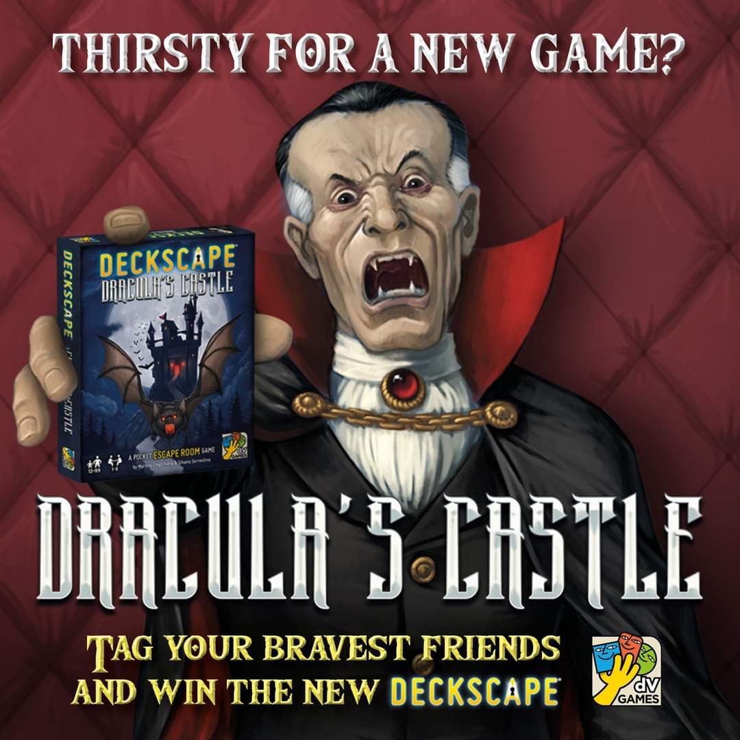 dVGiochi's tweet photo. #HALLOWEEN #GIVEAWAY 🎃
From October 29th to November 2nd participate in our Facebook giveaway and win a copy of 🦇 #DECKSCAPE - Dracula's Castle!
Find out more on our Facebook page! ️🧛♂️
👉 https://t.co/ZxS5yFHyfC
#DVGames #dVGiochi #BoardGames #TabletopGames https://t.co/sqbaskVw6W