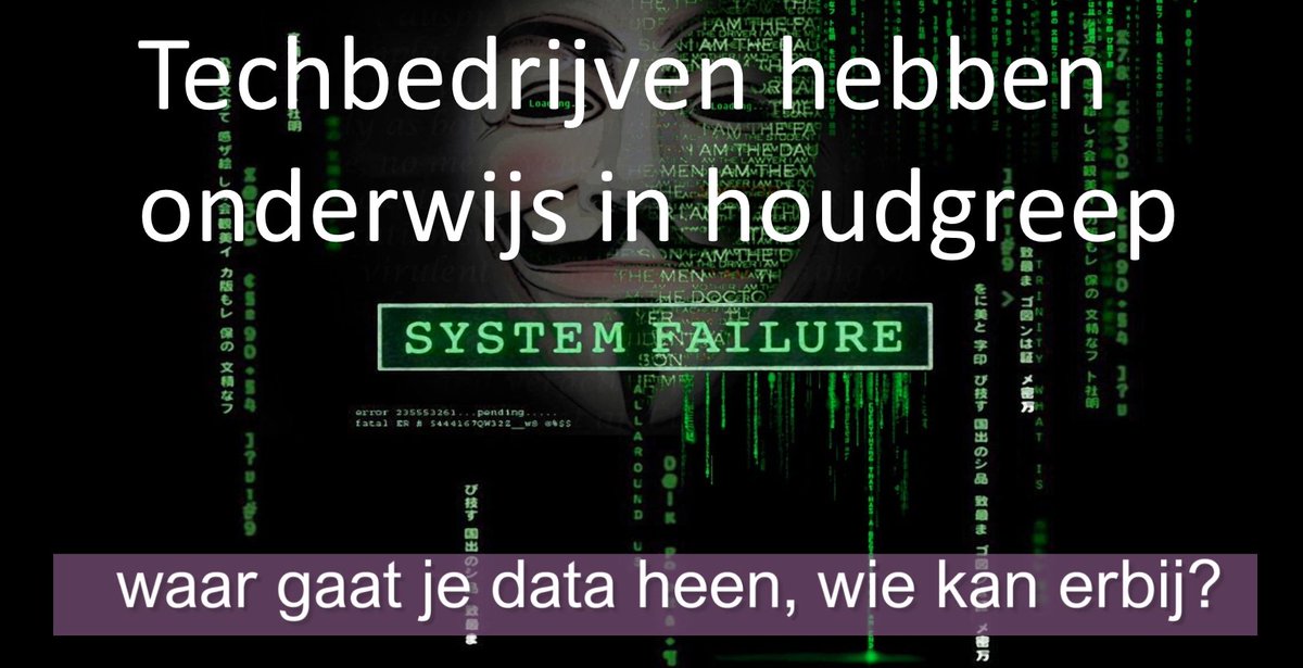 Team_vcv's tweet photo. Techbedrijven hebben onderwijs in houdgreep. Lees nu het artikel in het Onderwijsblad #privacy #onderwijs https://t.co/kV5Xx5UqXJ https://t.co/G8jINQCE6F