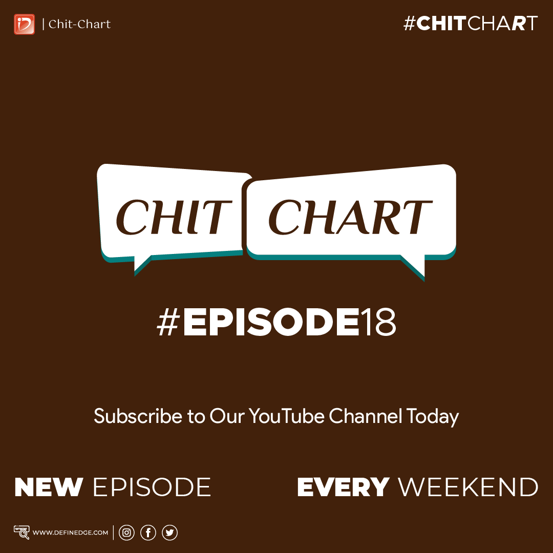Definedge's tweet photo. Tune in for #Episode18 of #ChitChaRt with @Definedge.
What happened in the week gone by & What to expect in the next.
#Definedge #TradePoint #OPSTRA #NoiselessTrader #StockMarket https://t.co/ACjNMhsT26