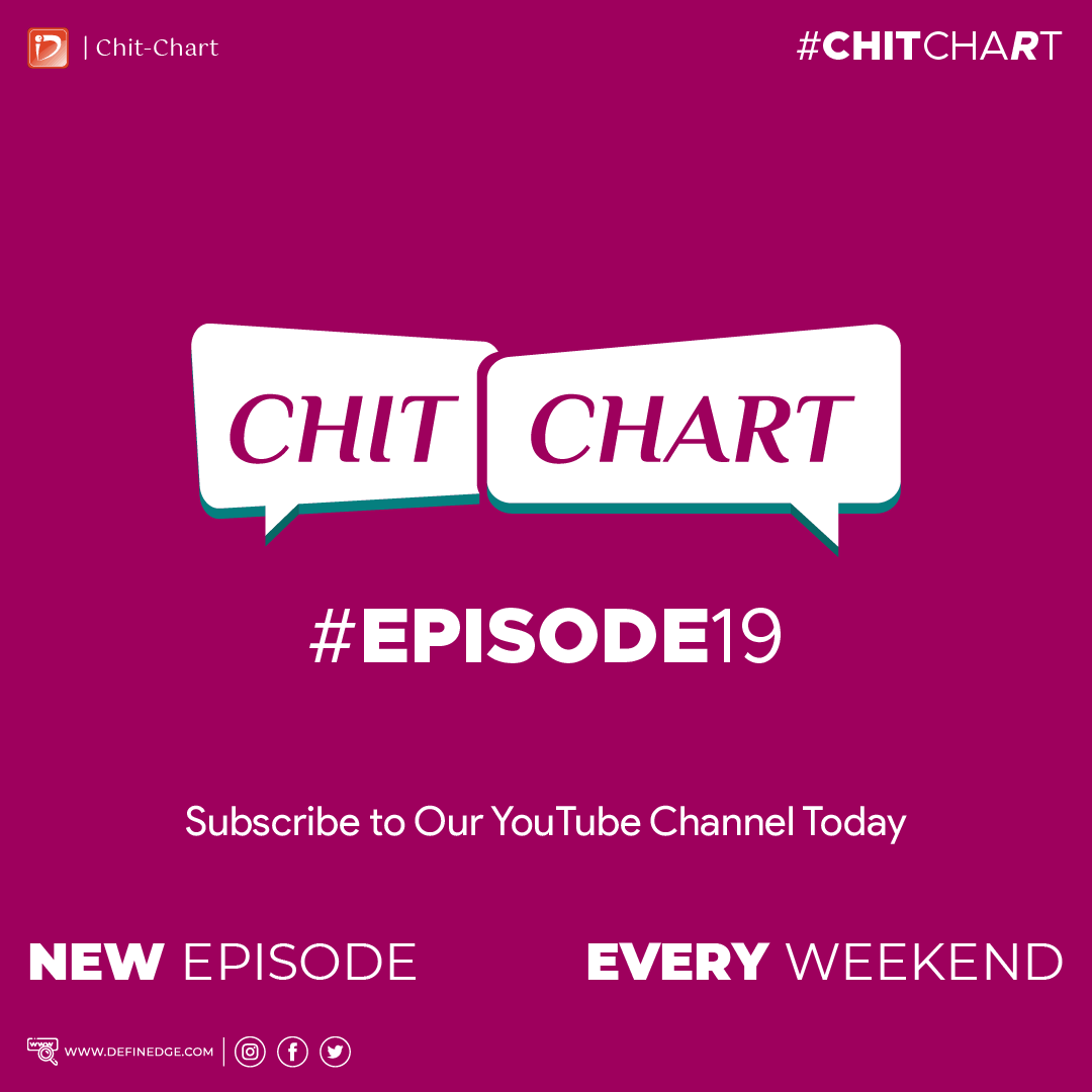 Definedge's tweet photo. Tune in for #Episode19 of #ChitChaRt with @Definedge.
What happened in the week gone by & What to expect in the next.
#Definedge #TradePoint #OPSTRA #NoiselessTrader #StockMarket https://t.co/WXakKMtHzO