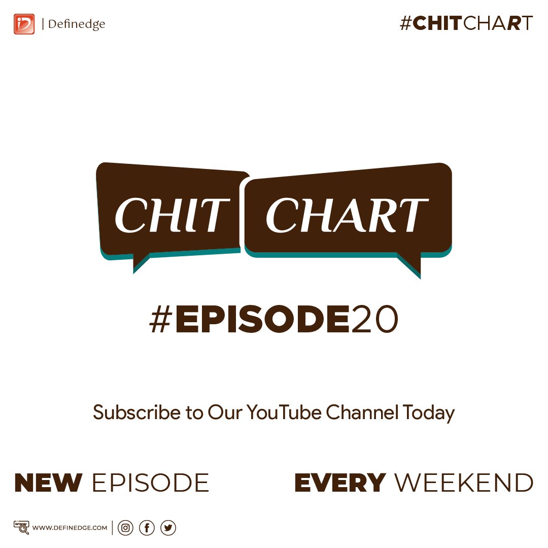 Definedge's tweet photo. Tune in for #Episode20 of #ChitChaRt with @Definedge.
What happened in the week gone by & What to expect in the next.
#Definedge #TradePoint #OPSTRA #NoiselessTrader #StockMarket https://t.co/R6GlD8QoED