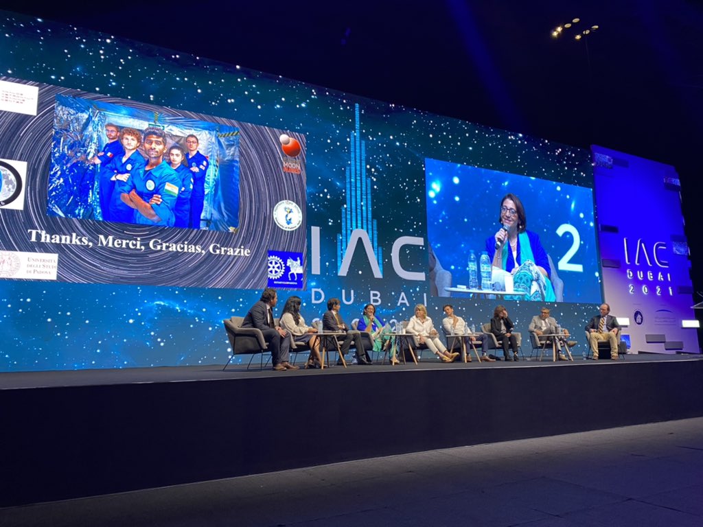 TryAstreas's tweet photo. Innovating in space food has major implications for rural, underserved communities. Their voices make a difference in the world we build together. Our humanity matters, and everyone’s identity matters. - @HelenePapper #IAC2021 https://t.co/R5xMKSFf5z