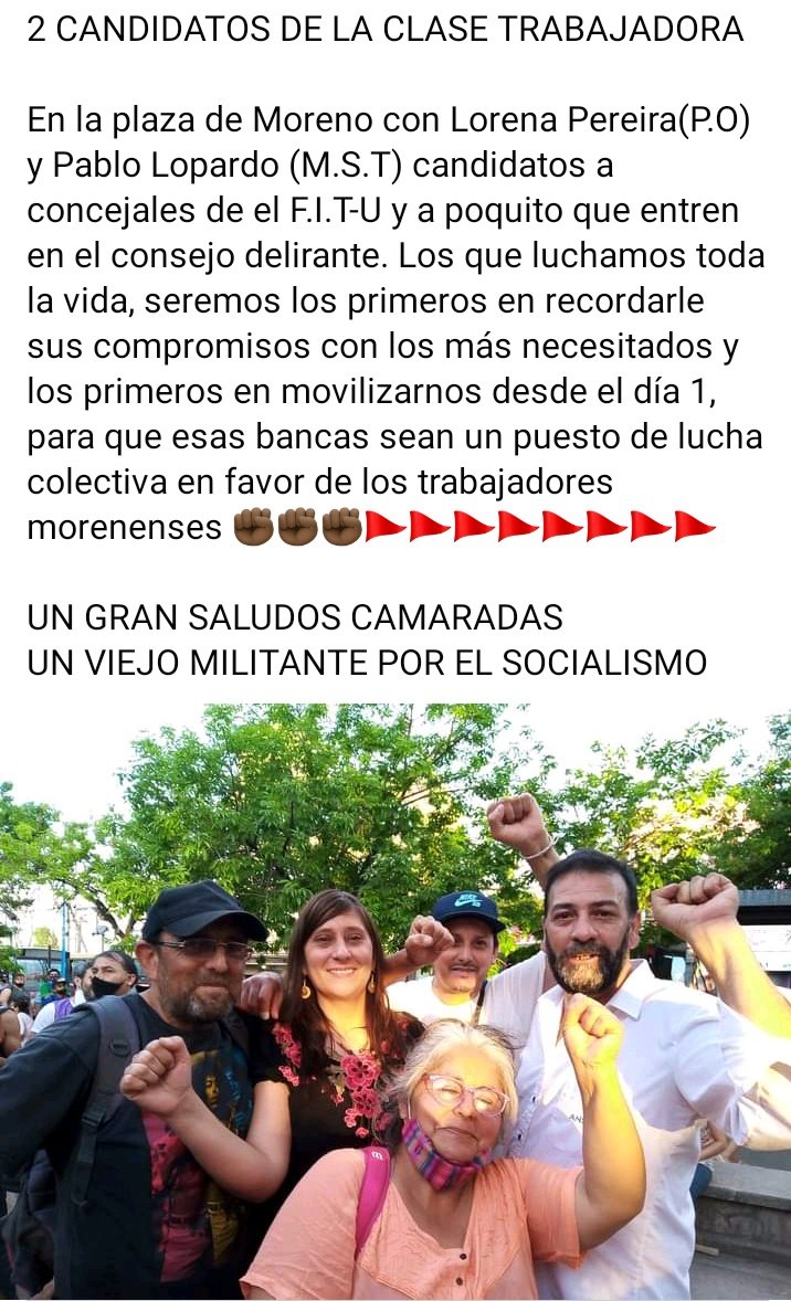 POR UN GOBIERNO DE TRABAJADORES ✊🏿✊🏿🚩🚩