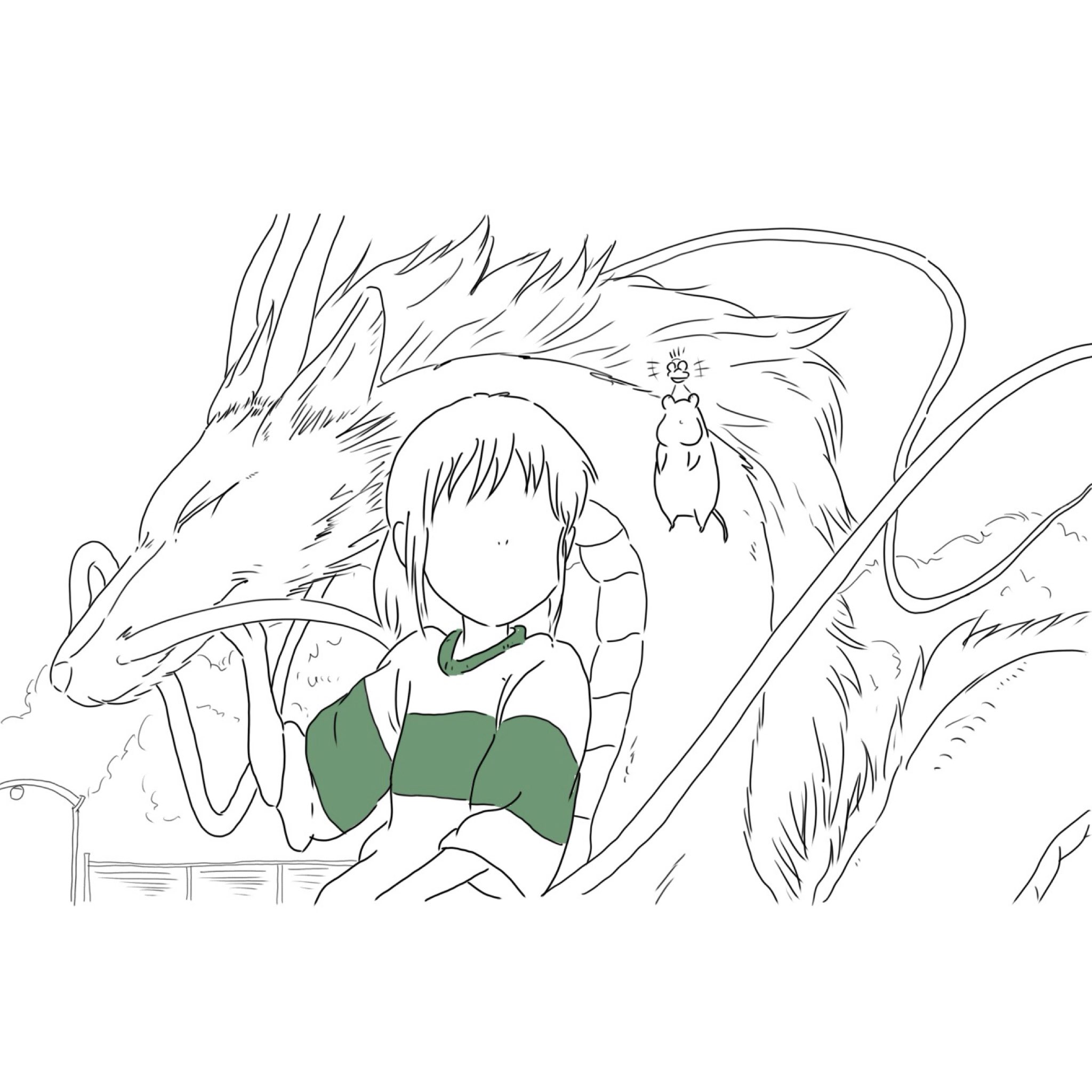 Ken イラストレーター 千と千尋の神隠し ジブリ イラスト 千と千尋 T Co Dfrbvluxzs Twitter