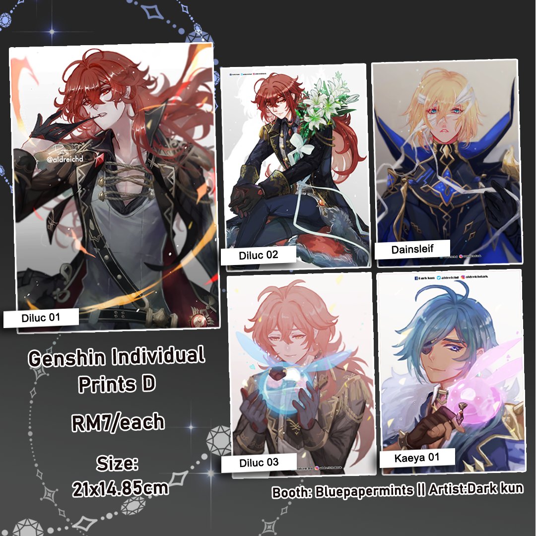 AMG Catalogue part II
The @animangaki market place is open!
My booth name is Bluepapermints~

Link to my market place: https://t.co/Ms5RPHGLkC

Retweets are much appreciated!
INDIVIDUAL prints mean can select the sole print you want

#amgxgenshin #genshinimpact 