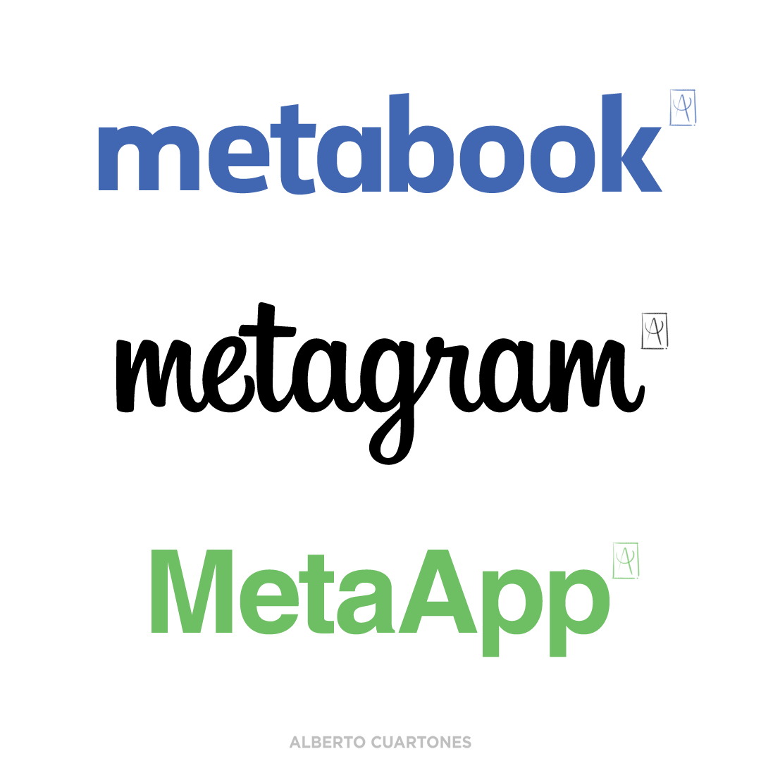 AlberCuartones's tweet photo. 📢 Cuando una #CrisisDeReputación online obliga a despegarte de tu pasado para iniciar un renacimiento. ¿Crees que un cambio de nombre es suficiente? ¿Los productos estrella de #Meta adoptarán este nuevo rostro? #Metabook #Metagram #MetaApp #Facebook https://t.co/jNViwQqUC6